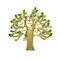Wrapables Wooden Tree Embellishment Tag for DIY Arts & Crafts (Set of 10)